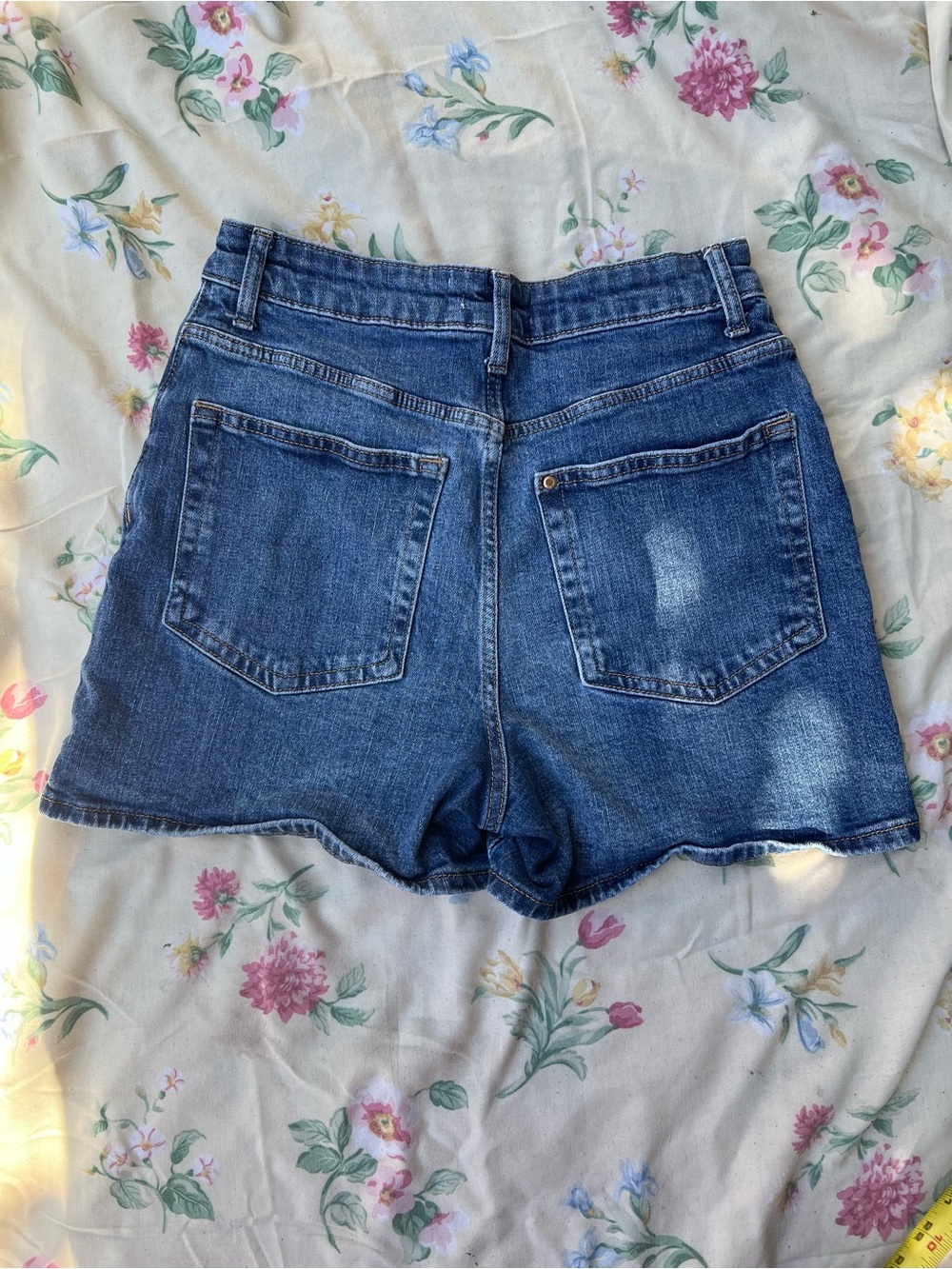 New York Laundry Classic Blue High-Rise Denim Shorts